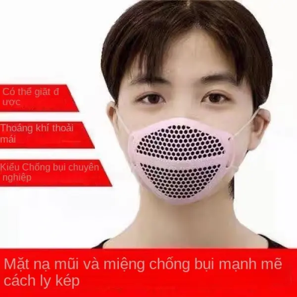New Mouth and Nose Separation Mask Dustproof Anti-Haze Exhaust Pollen Nose Breathable Male and Female Masks Industrial Dust Removal Washing