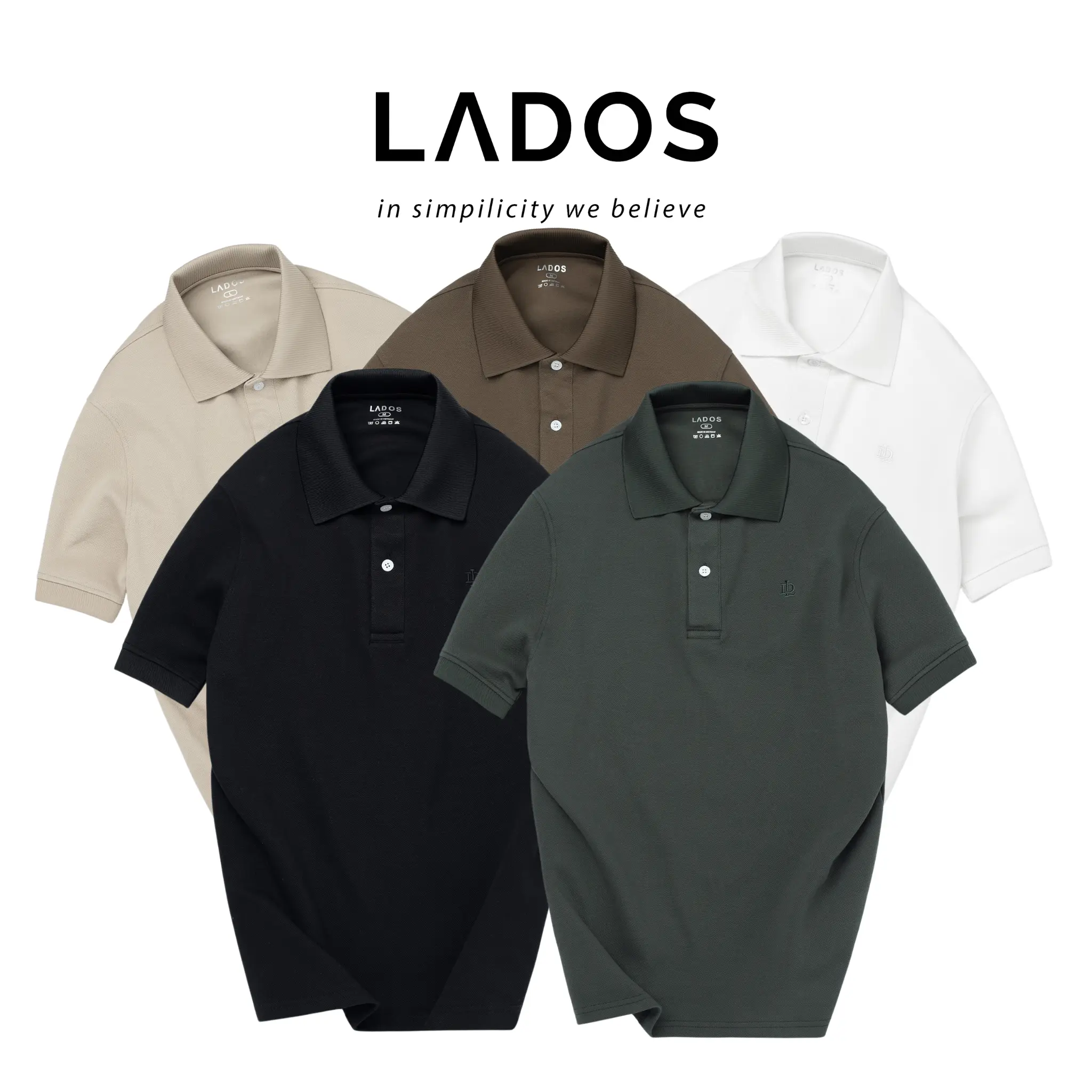 Áo Thun Polo Nam Ngắn Tay Dòng Cao Cấp LADOS-9156 Vải Cá Sấu Interlock Form Regular Fit Sang Trọng, Lịch Lãm