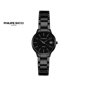 PhiLipe Ricci Jam Tangan Wanita 100% Original Rantai  Terbaru Business Tanggal Perempuan Analog Cewek Quartz Dial Bulat Elegan Mewah 6088W Free Box dan Baterai