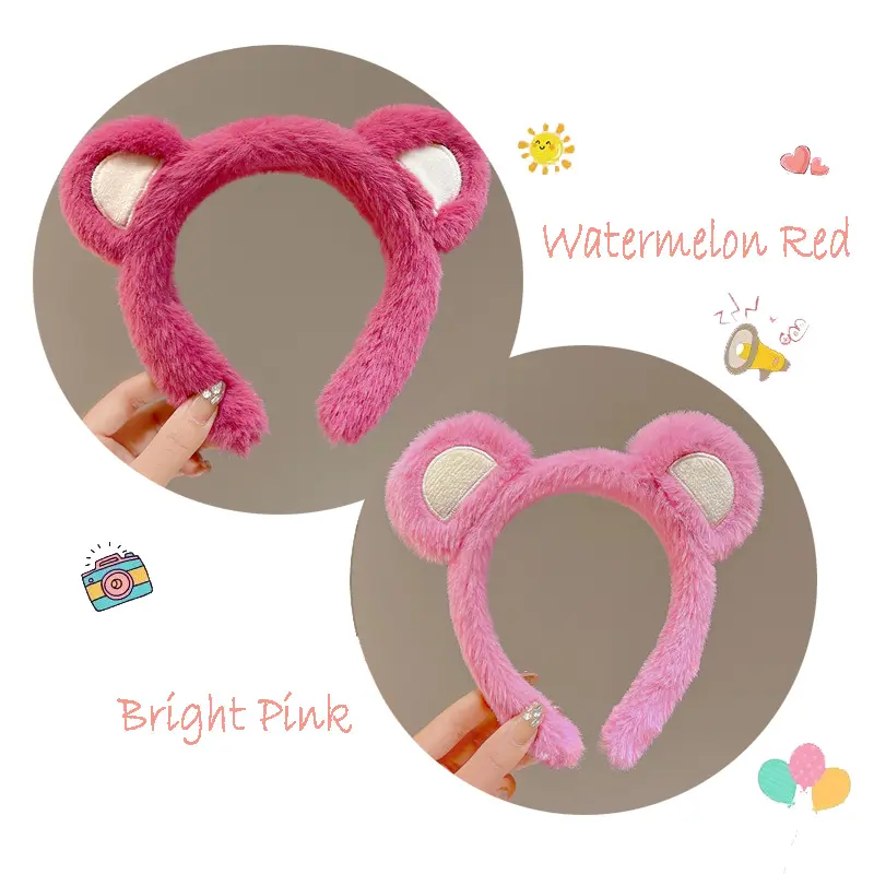 MALL Bando Lucu Kucing Cosplay Bondu Bulu Style Wanita Korea Anak & Dewasa BND09 Plastik 3