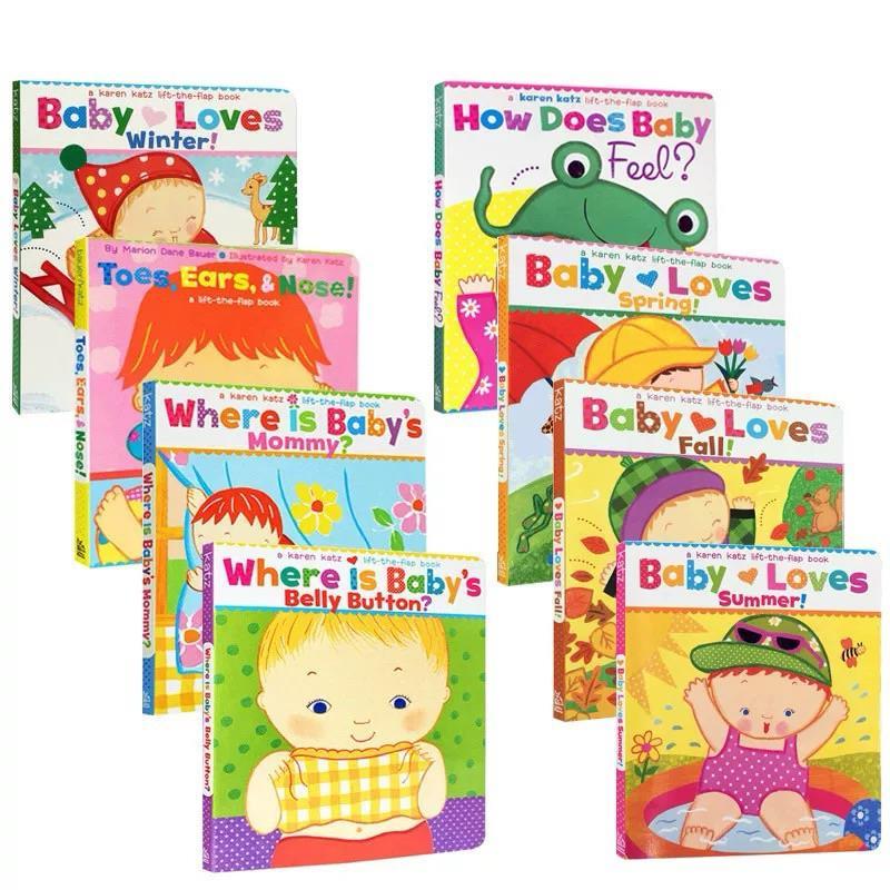 Product Introduction of original [ ] Where Is Babys  Button/Toes Ears Nose/PeekaBaby/Box Of Fun/What Does Baby Say/daddy Hugs/Karen Katz 6