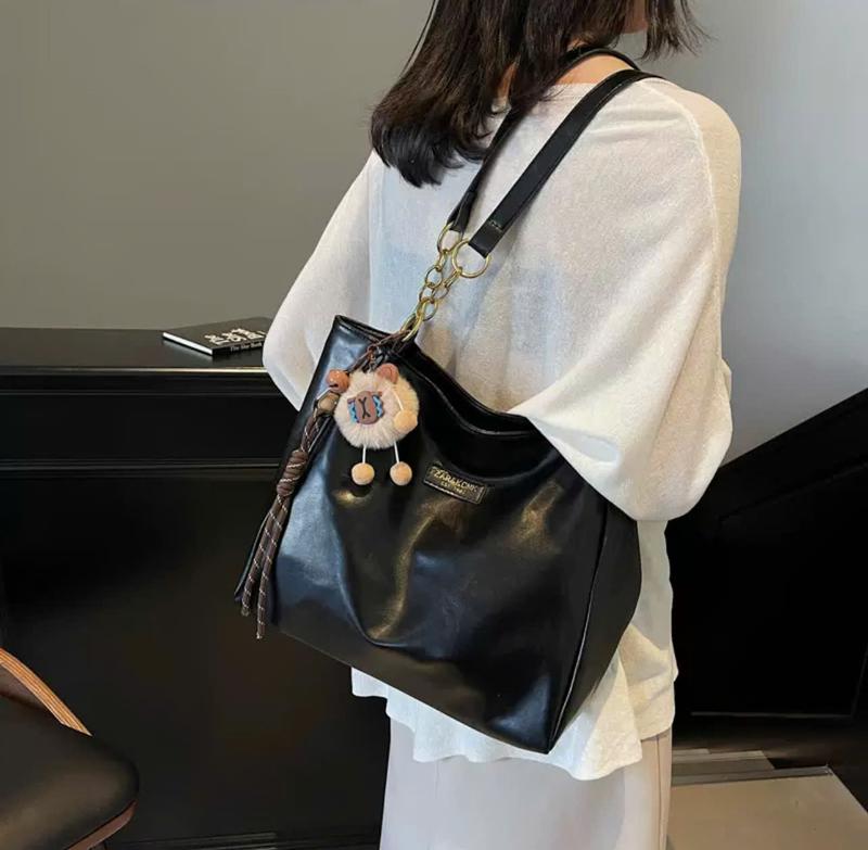 ( Tặng Kèm Charm ) Túi Tote Dung Tích Lớn, Túi Đeo Chéo Mới Cho Nữ, Túi Đeo Vai Sinh Viên Đại Học JN 33 1