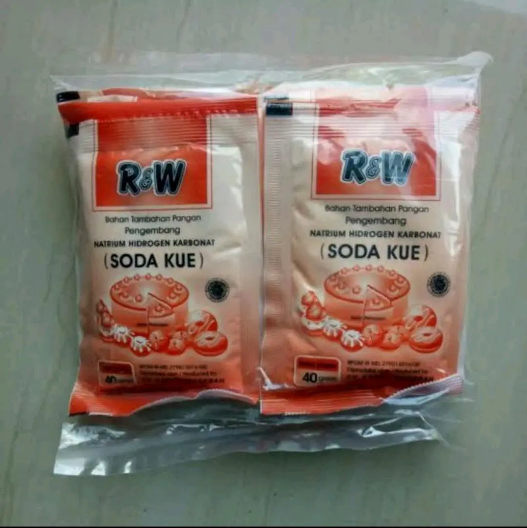 Soda Kue Baking Soda 10pcs Pengembang Kue Rajawali R&W RW 40G Bahan
