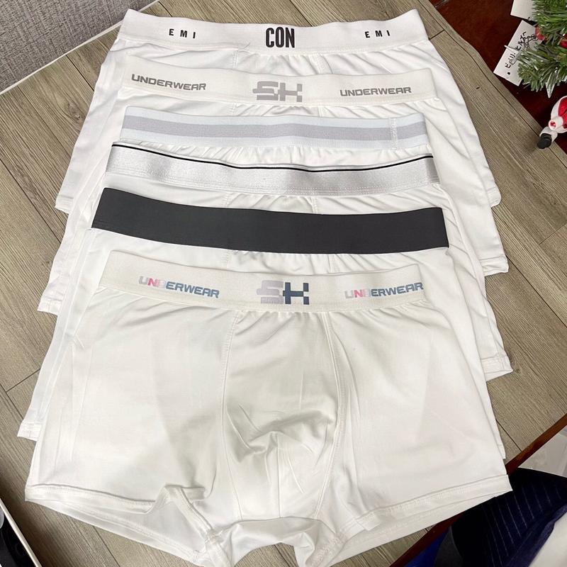 QUẦN SỊP NAM, QUẦN LÓT NAM, BOXER NAM FULL TRẮNG VẢI THUN LẠNH CO GIÃN 4 CHIỀU
