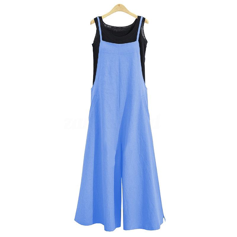 Product Introduction of 2024 new beautiful women's loose jumpsuit, casual jumpsuit Overalls Lady Basic Fitted Minimalist Sleeveless Womenswear Lingerie Comfort 17