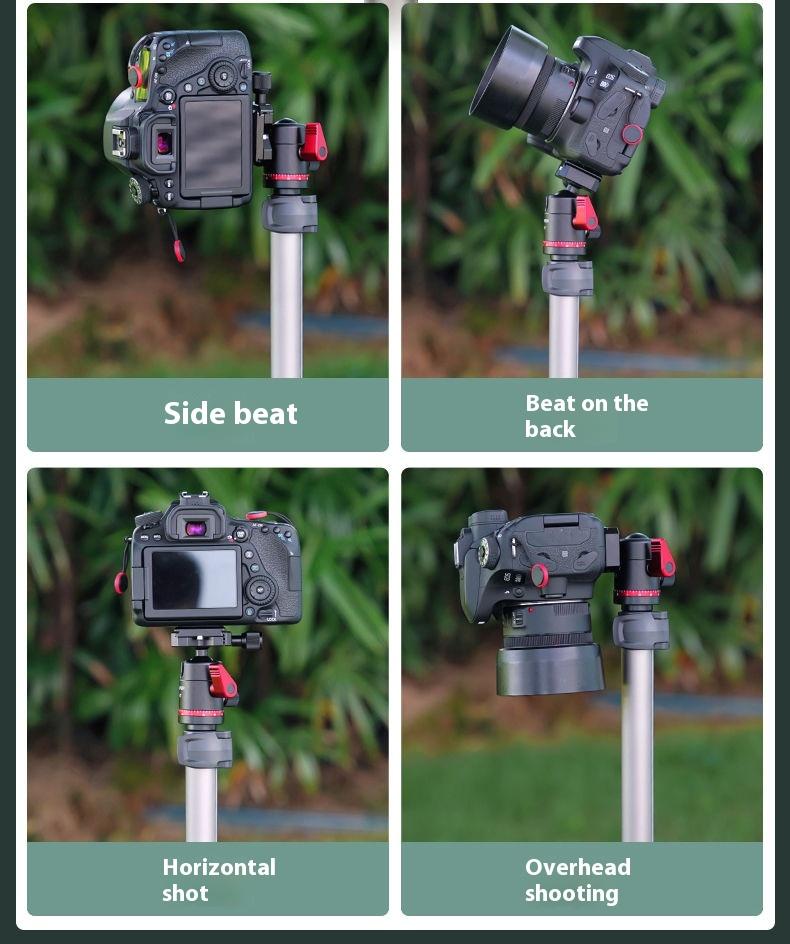 Product Introduction of SL OKSUPER camera tripod photography SLR tripod outdoor portable aluminum alloy hydraulic damping gimbal bracket 14