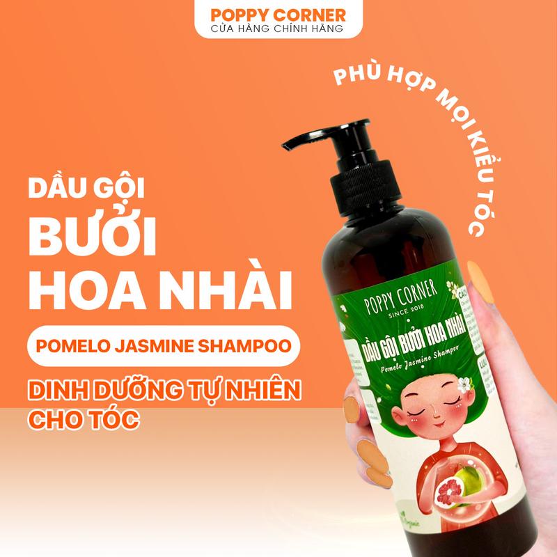 Dầu Gội Bưởi Hoa Nhài thảo dược thảo mộc POPPY CORNER