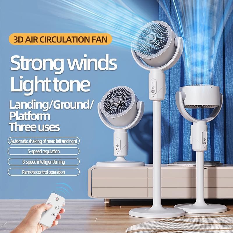 Product Introduction of Portable Fan, Rechargeable Fan with Adjustable Height, Household Fan for Home Office Outdoor 9