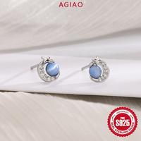 Gambar AGIAO Anting-anting Bintang Dan Bulan Berkilau Kecil Perhiasan Telinga Batu Mata Kucing Biru Yang Indah Untuk Gadis - Biru-4mm, 8mm dari A.GIAO.ID Kab. Gresik 3 Tokopedia