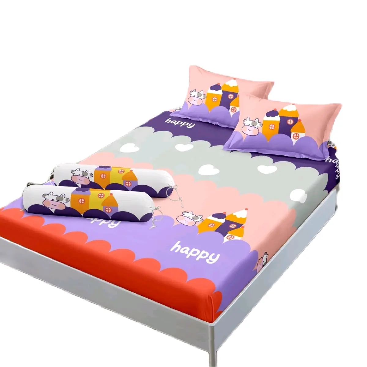 COD sprei saja motif anak karakter kartun ukuran 180*200 Bisa Dicuci King Size