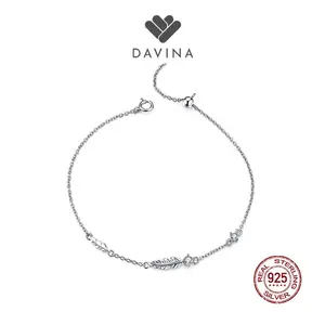 DAVINA Ladies Aya Bracelet Sterling Silver 925 - Gelang Wanita Perak S925 Daun