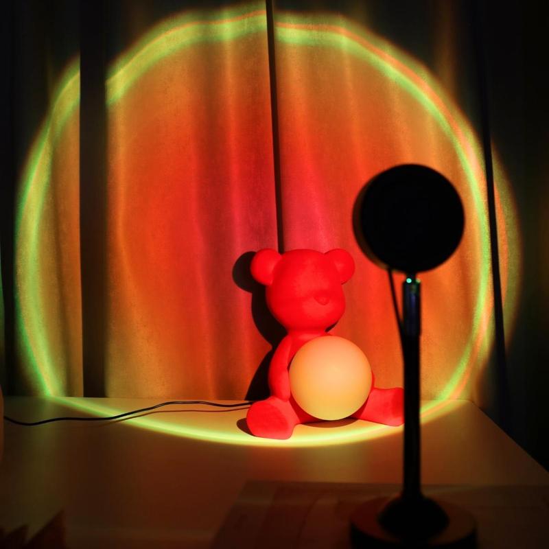 Sunset Lamp Projector LED Lights, Adjustable Projection LED Lights, Ambient Night Light, Desk Lights for Bedroom Photography, Girls Birthday Gift, Gadgets, Light Shades, Home Essentials, Room Accessories 4