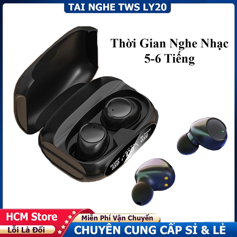 Tai Nghe Bluetooth LY20 Nghe Nhạc 9D Kháng Nước Giảm Tiếng Ồn Có Micro Đàm Thoại Chơi Game Độ Trể Thấp
