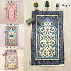 Sajadah Travel Jumbo Ukuran 105 x 60 cm / Sajadah Souvenir Umroh Haji Muslim  made in turkiye