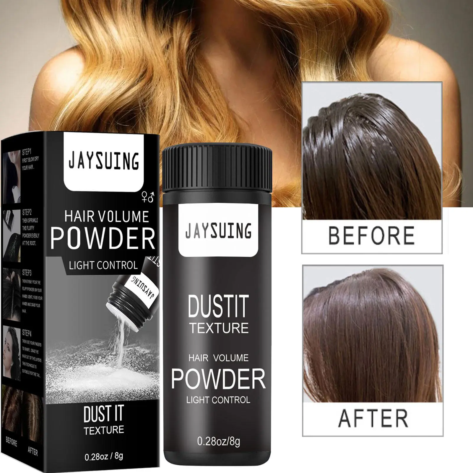 Hair Volume Powder   8g Volumizing Powder for Hair Styling   Oil Removal Hair Texture Powder Unisex Men Women Hair Mattifying Powder Increases Hair Volume