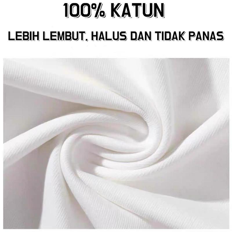 Product Introduction of Kaos Distro Unisex Katun 24S Cewe Cowo Basic Style Crew Neck Baju Sablon Pria Keren Atasan Wanita Cowok 21