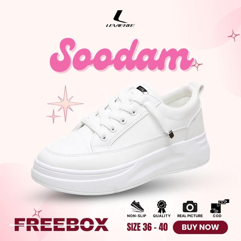 LVR Soodam SEPATU SNEAKERS WANITA CASUAL POLOS FREE BOX LV0081 Shop  Tokopedia
