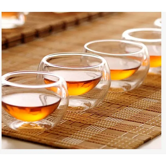 (SẴN) Chén trà 2 lớp 40ml - thủy tinh chịu nhiệt cao cấp Borosilicate, hàng xuất Âu 5