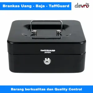 Brankas Uang Bahan Baja - Brankas Mini 20x16x9cm Money Box Uang Cash - TaffGUARD 200A