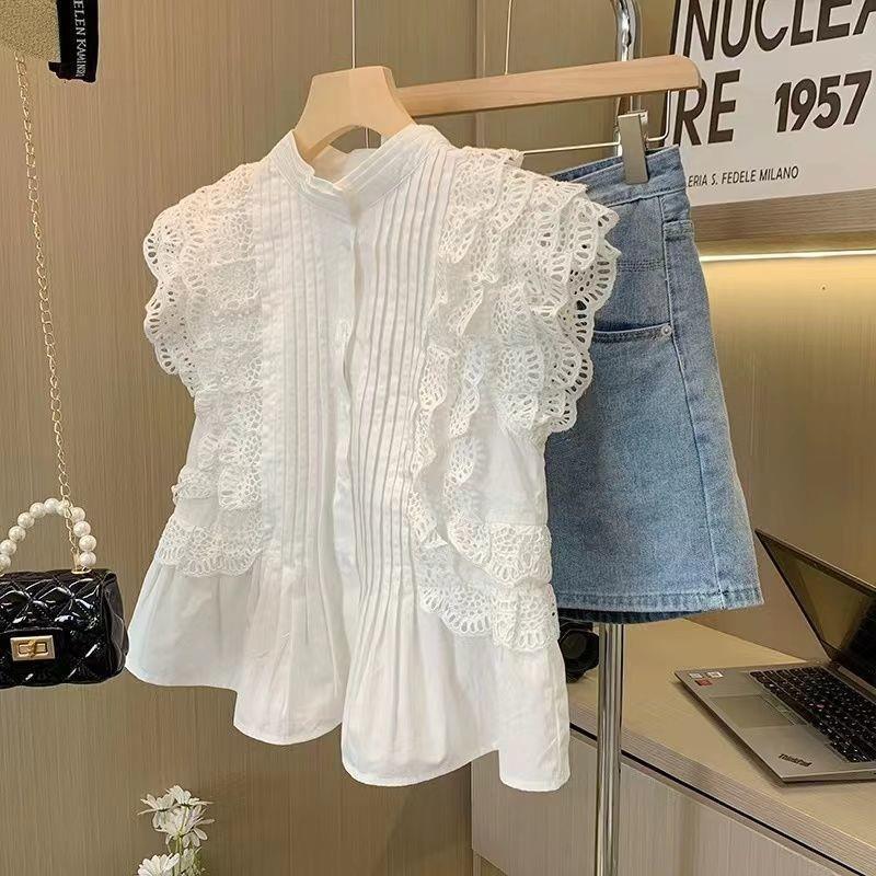 Baju Ruffle Berongga Renda Tanpa Lengan Wanita, Rekaan Cantik, - TikTok ...