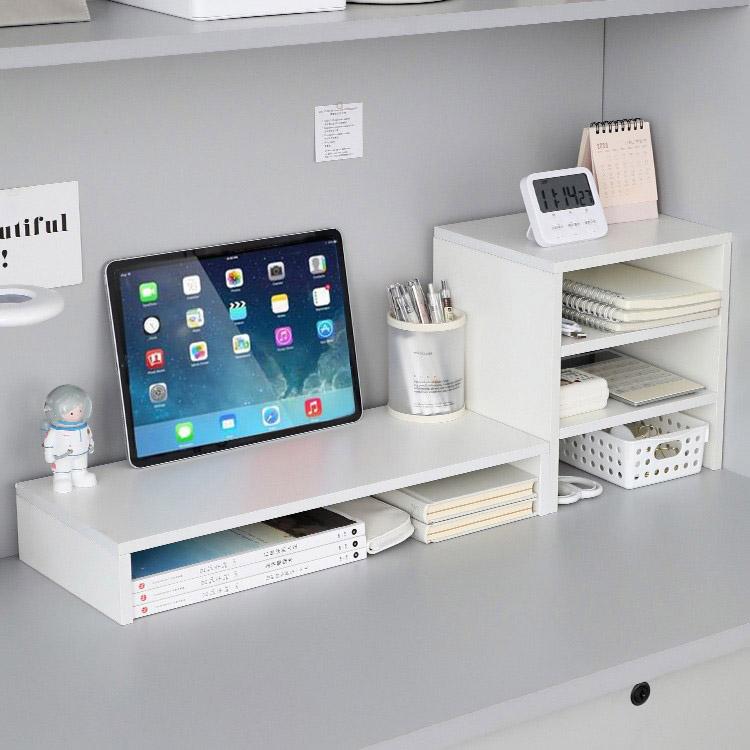 Kệ decor bàn học kệ để máy tính nâng màn hình kệ laptop kệ để bàn trang trí bàn làm việc