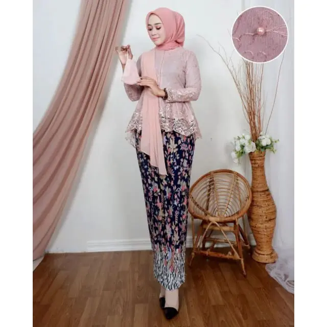 Promo Ramadhan -DJ collection 21-Setelan Kebaya Aurora Selendang -Kebaya Busui Friendly modis Dan Elegan - kebaya Wisuda - Baju Pesta - Kebaya Kondangan-Kebaya Remaja 2