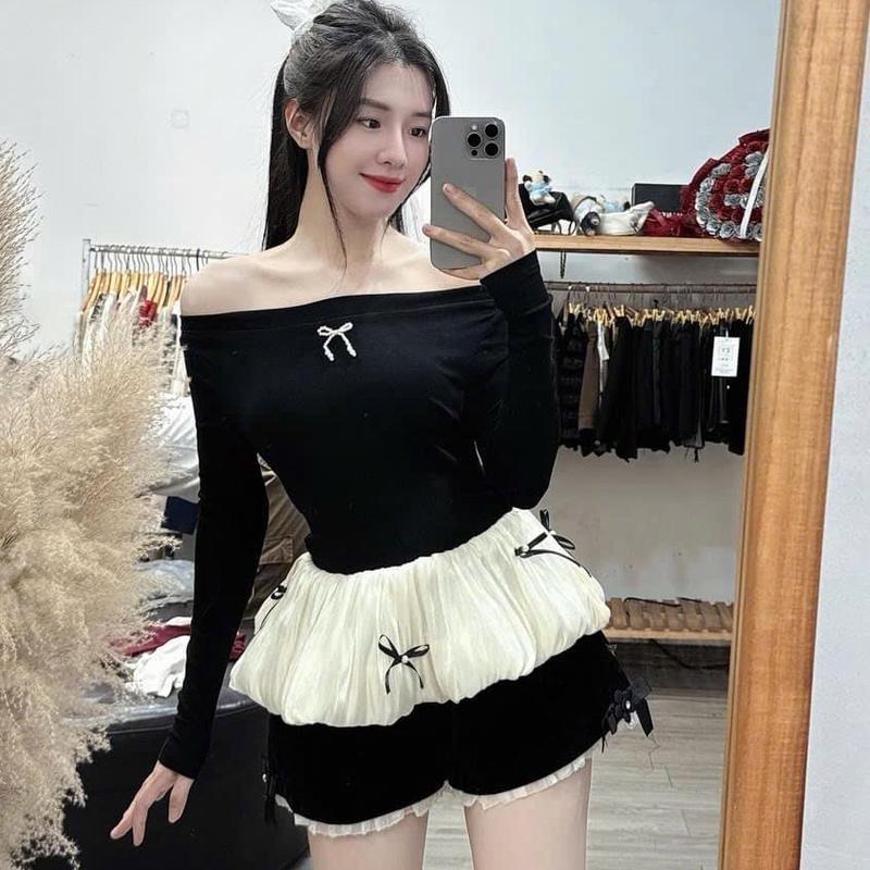 ￼ÁO GẤU BÈO ĐÍNH NƠ MẶC ĐƯỢC 2 KIỀU TIỀU THƯ HÀN QUỐC Nữ 0