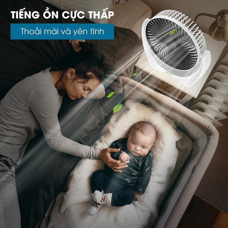 Product Introduction of Quạt tích điện - Quạt mini để bàn 2-3 tốc độ, Quạt để bàn văn phòng mini CameWell, Quạt Mini sạc usb và tích điện, Quạt mini tích điện để bàn văn phòng làm mát nhanh, động cơ không tiếng ồn, pin khủng, bán chạy 35