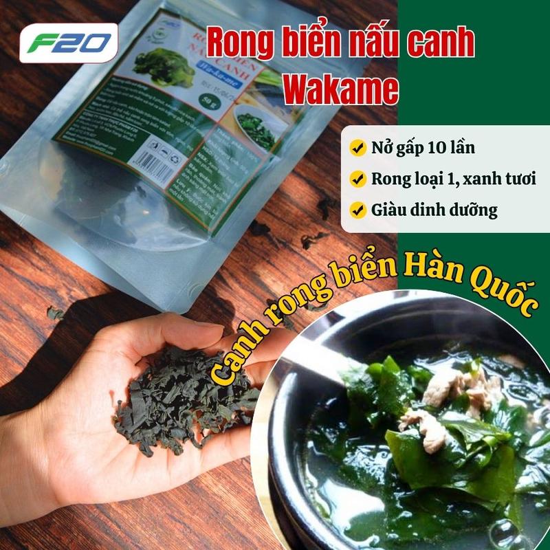 Rong Biển Nấu Canh Wakame - Rong Biển Khô Nấu Canh Food - Canh rong biển Hàn Quốc