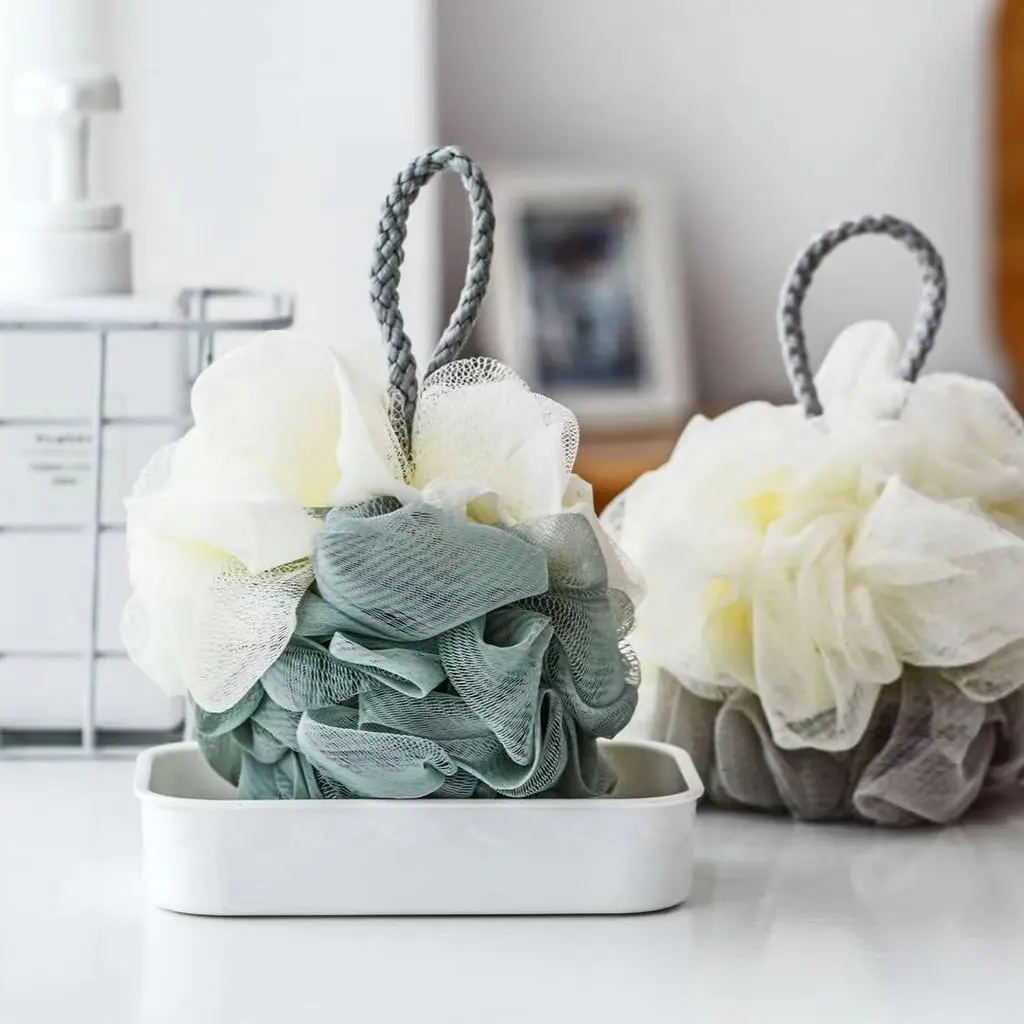 High Quality Shower loofahs Bath Ball Flower Rub Body Scrub Use loofah body skin scrubbing sponge big loofah scrubber
