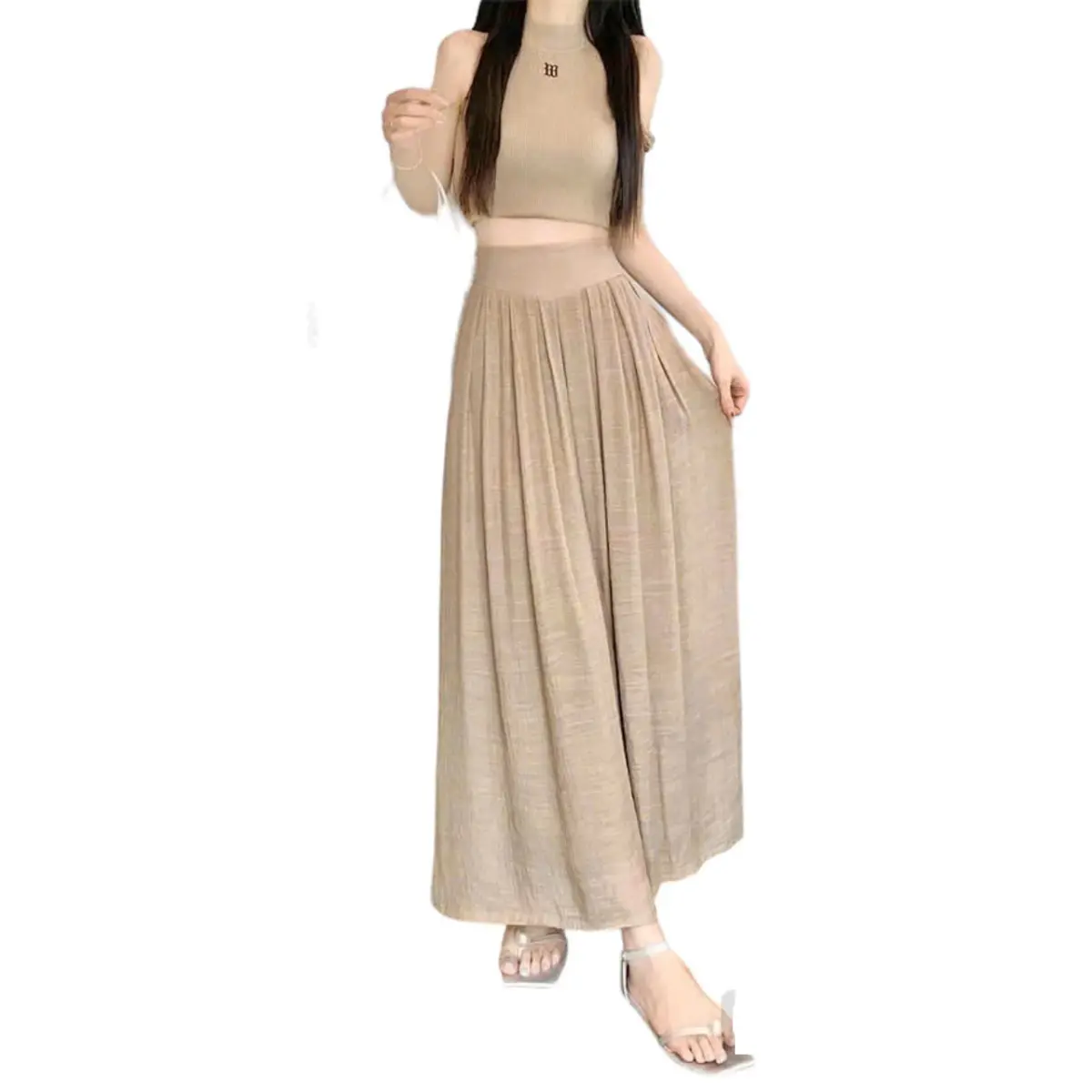 Quần ống rộng bigsize 40-85kg chất TƠ XƯỚC cho nữ - Women Voi Ong[QVX]