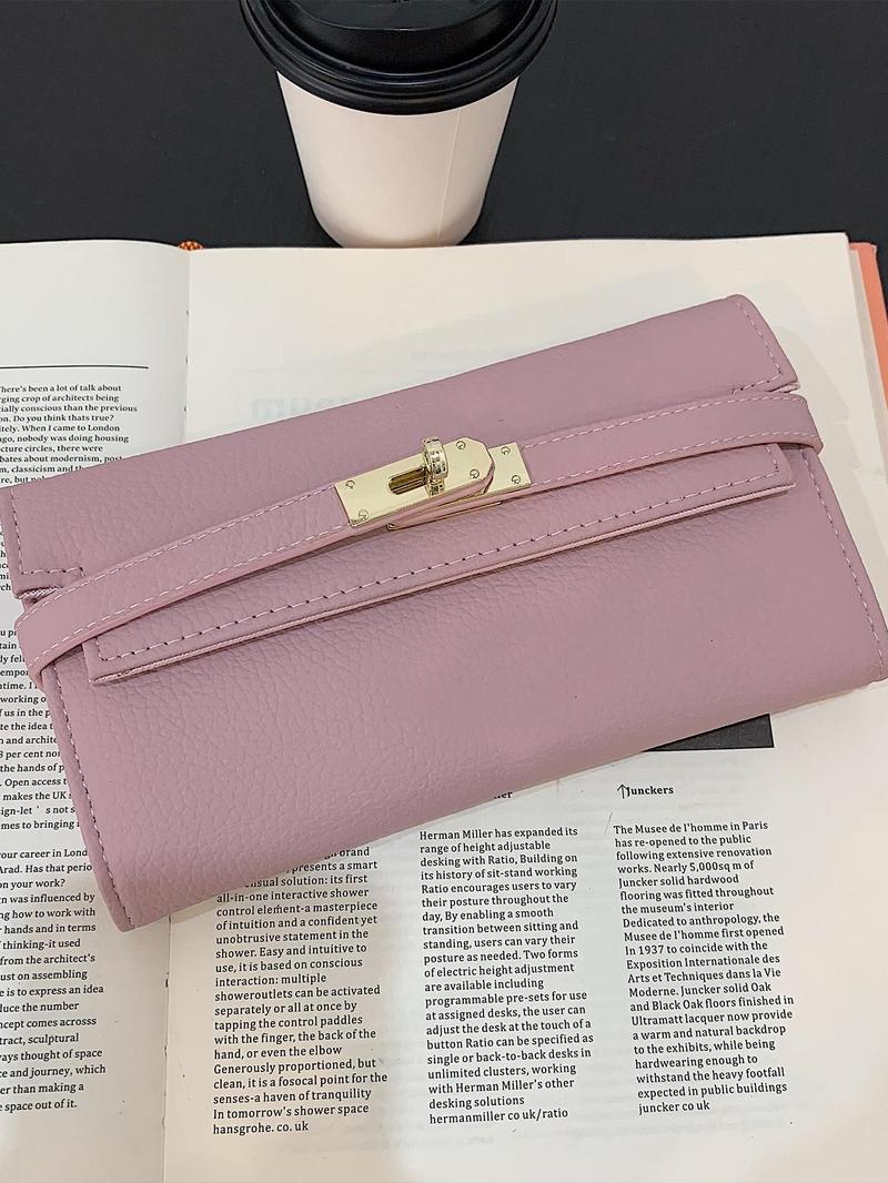 Product Introduction of Women's Fashionable Solid Color Card Holder, Casual Versatile PU Leather Card Holder, Trendy All-match Card Holder for Daily Use 6
