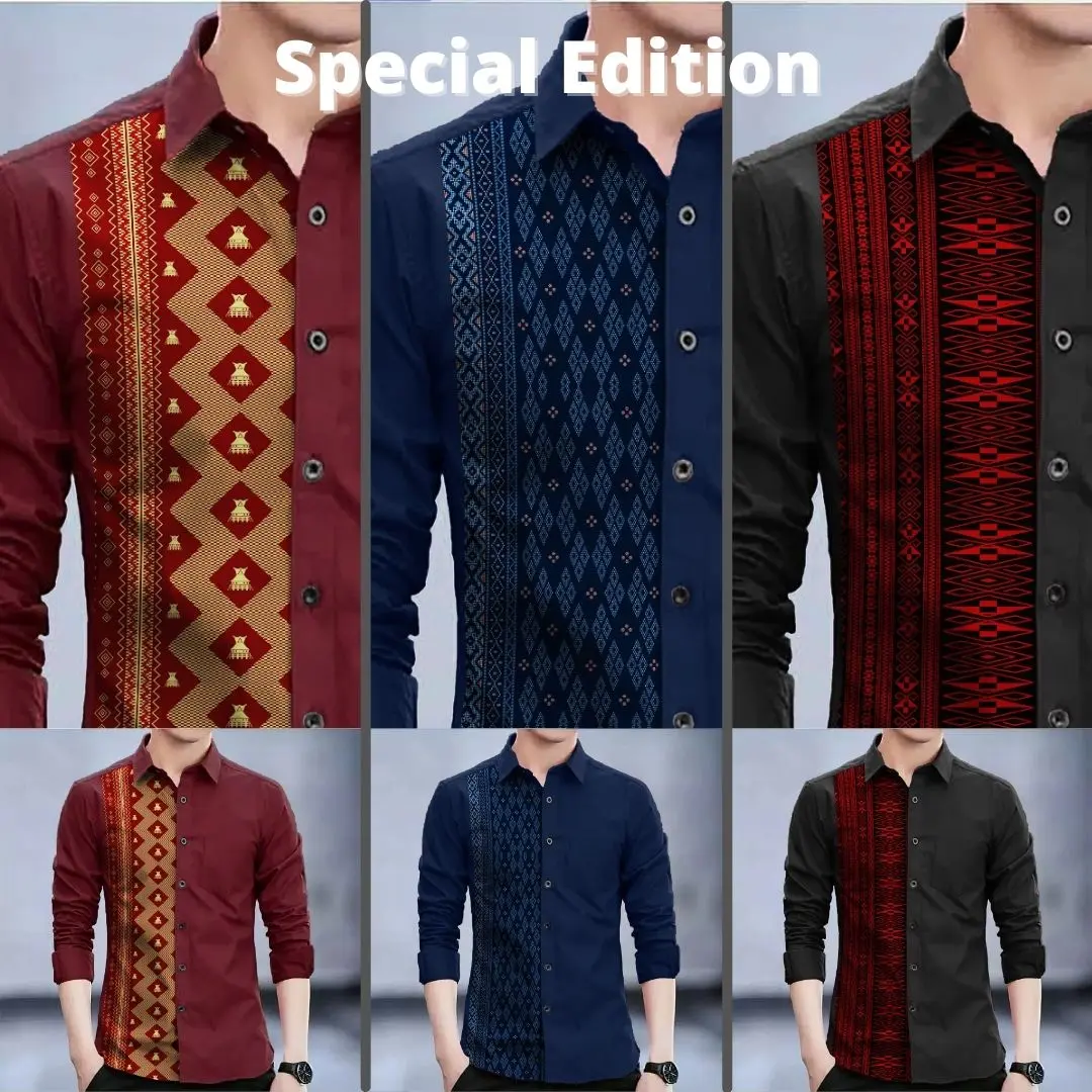 Angelaco | Kemeja Batik Batak Lengan Panjang Pria | Batik Special Edition SE1P