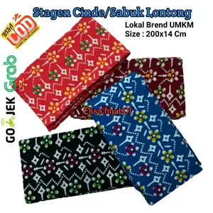 Stagen Cinde 2 Meter, Angkin Jumputan, Sabuk Lontong Penyangga Perut