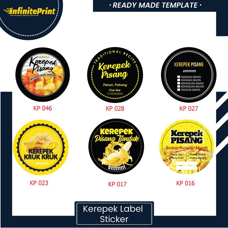 Popia Cheese Sticker Sticker Kerepek/Popia/produk Makanan Sticker - Label 3cm / 4cm - TikTok ...
