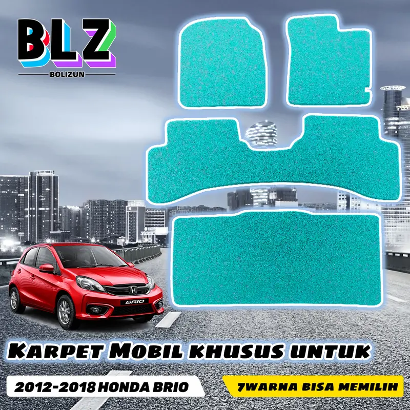 BOLIZUN Karpet Mobil Mie Bihun Custom Honda Brio 2012-2018 (2 baris, 2baris+bagasi) 5