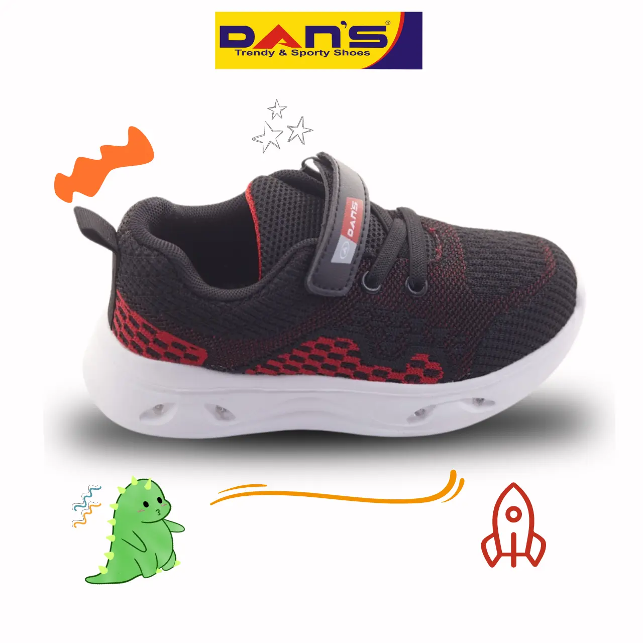 Dans Balker Sepatu Sneakers Baby - Black