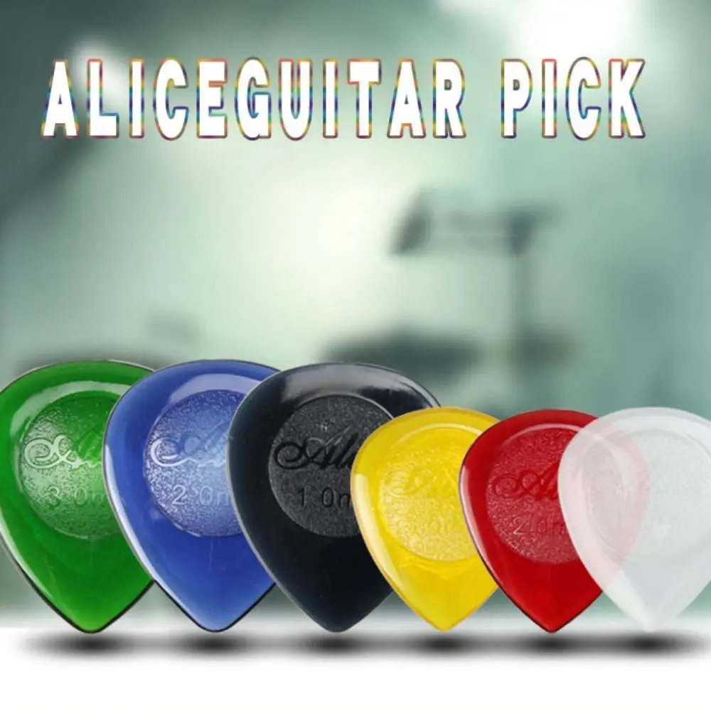 10pcs Electric Guitar Bass Picks Random Color Guitar Picks Celluloid ABS Acoustic Guitar Picks Thickness Mixed Droplet Shaped Guitar Pick Guitar Play