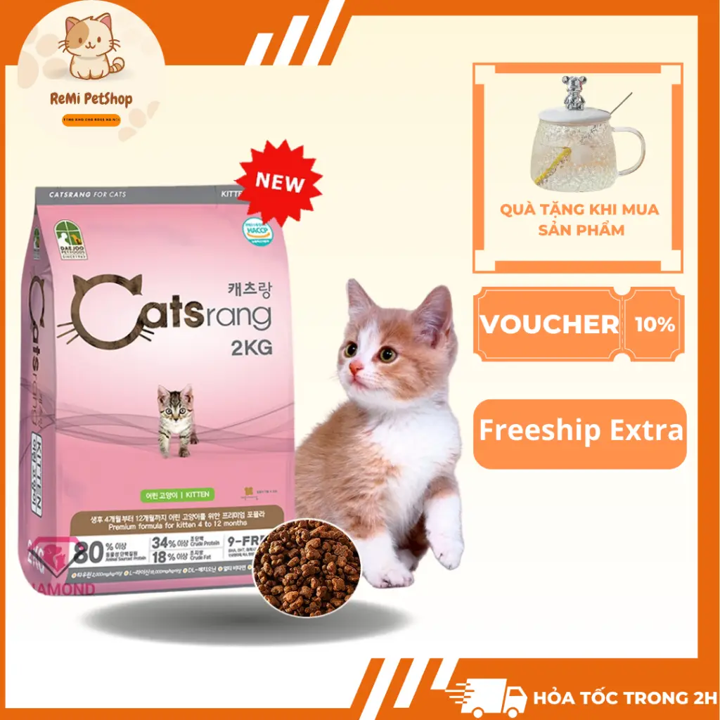 Hạt Catsrang Kitten Cho Mèo Con [400g]