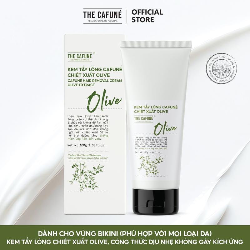 Kem Tẩy Lông Bikini - Chiết Xuất Olive, Tẩy Sạch Vùng Lông Một Cách Dễ Dàng, Không Đau Rát | Phù Hợp Cho Mọi Loại Da 100ml Cạo Râu Waxing