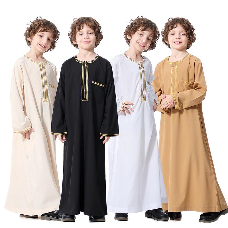 Product Introduction of Indian Teen Clothing Teen Boys Robe Muslim Boys Clothing Muslim Boys Indian Boys Clothing 2