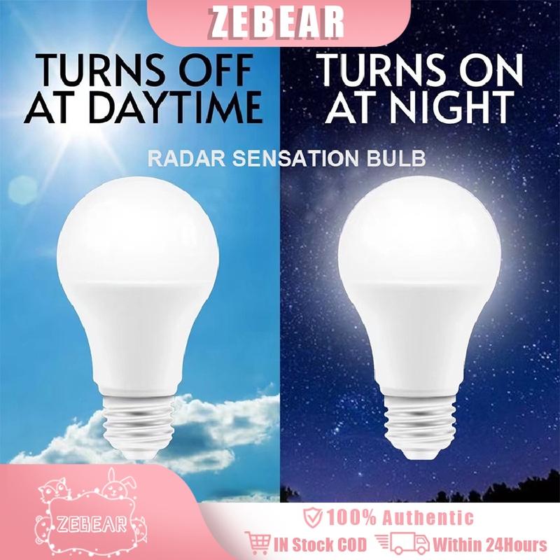 Automatic LED Sensor Light Bulb E27 Screws Smart Day Sound Night ...