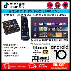 Android TV Box B860H V5 / 2GB/8GB / ROOT UNLOCK / REMOTE BIASA / HDMI / FULL CHANNEL