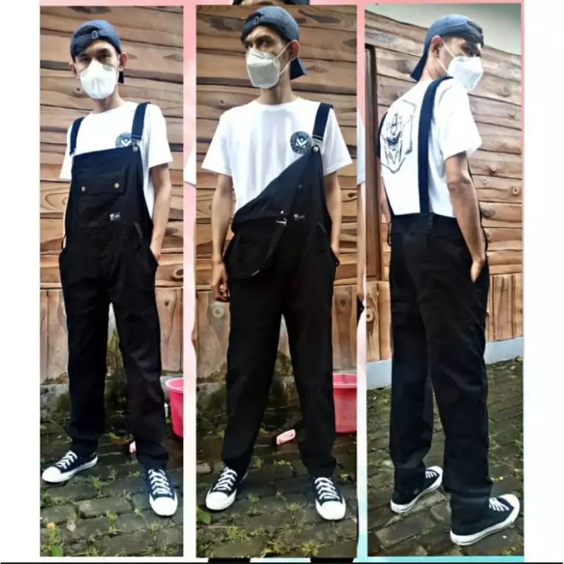 Celana   overall unisex pria wanita 3