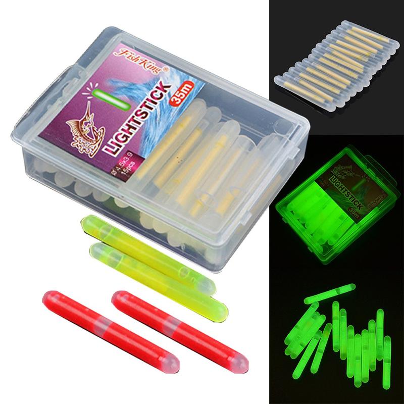  Phao Câu Cá Ban Đêm Phát Sáng Gậy Đèn Huỳnh Quang Đèn Ngủ Bộ 15 Chiếc 