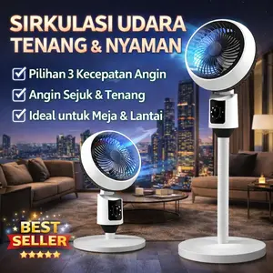 COD 2026 Kipas angin berdiri  Kipas angin lantai Kipas angin sirkulasi udara Kipas angin elektrik  3 kecepatan Silent Angin kuat Adjustable tinggi  Putar otomatis Tahan lama Aesthetic