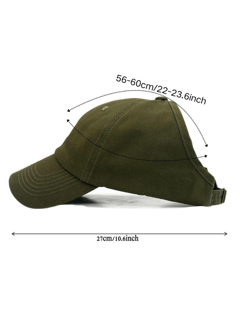 Product Introduction of Solid Color Baseball Cap for Women, Casual Street Style Baseball Cap, Adjustable Baseball Cap for Daily Wear, Fashion Accessories for Women & Girls 5