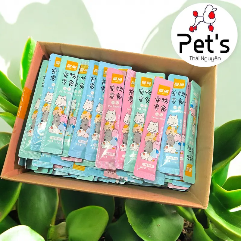 [COMBO 200 THANH Mix vị] Súp thưởng cho mèo Shizuka 15g-Pets Thái Nguyên 4