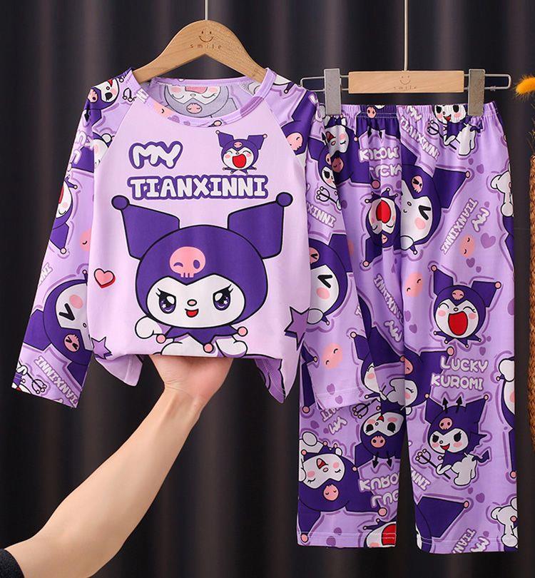 Product Introduction of Bộ Đồ Ngủ Trẻ Em, Hàng Mới Về, Mỏng Và Dài Tay, Thích Hợp Cho Mùa Xuân Và Mùa Thu, Cho Bé Gái, Trẻ Em Trung Và Lớn, Thiết Kế Hoạt Hình, Quần Áo Điều Hòa Không Khí, Bộ Quần Áo Mặc Nhà 15
