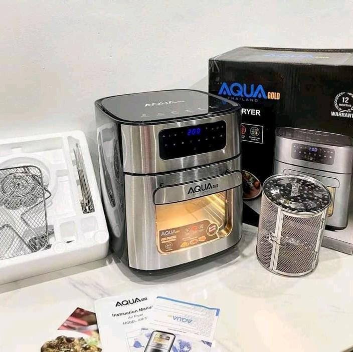 Nồi chiên không dầu AQUA GOLD 12lít, chiên nguyên cả con gà, chiên đủ thứ, nhanh và giòn ngon